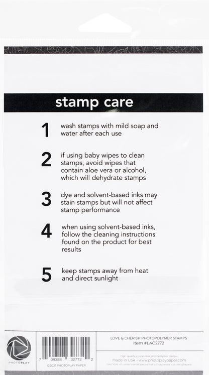 PhotoPlay Photopolymer Clear Stamps-Love & Cherish