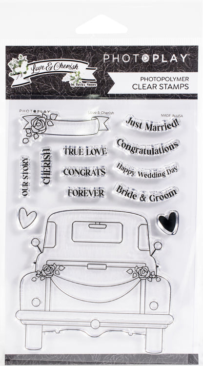 PhotoPlay Photopolymer Clear Stamps-Love & Cherish