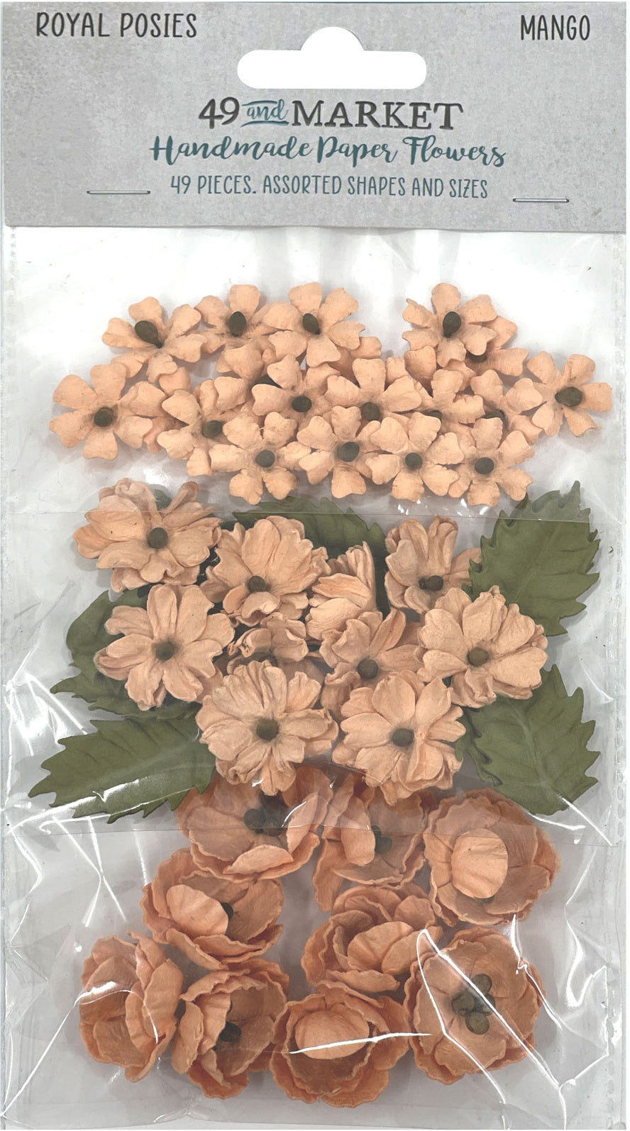 49 And Market Royal Posies Paper Flowers 49/Pkg-Tomato