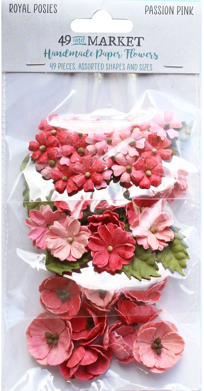 49 And Market Royal Posies Paper Flowers 49/Pkg-Tomato