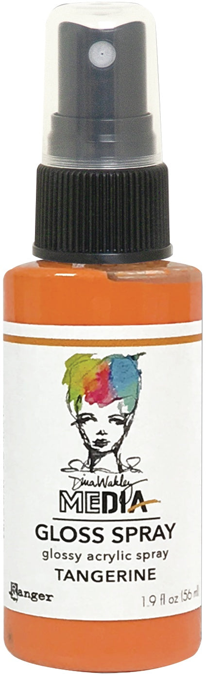 Dina Wakley Media Gloss Sprays 2oz-White