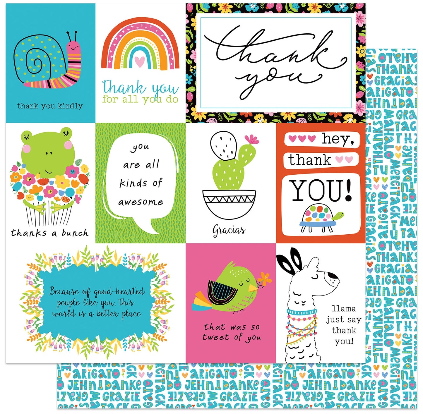 Snail Mail Double-Sided Cardstock 12"X12"-Arigato