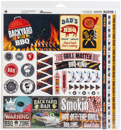 Reminisce Collection Kit 12"X12"-Backyard BBQ