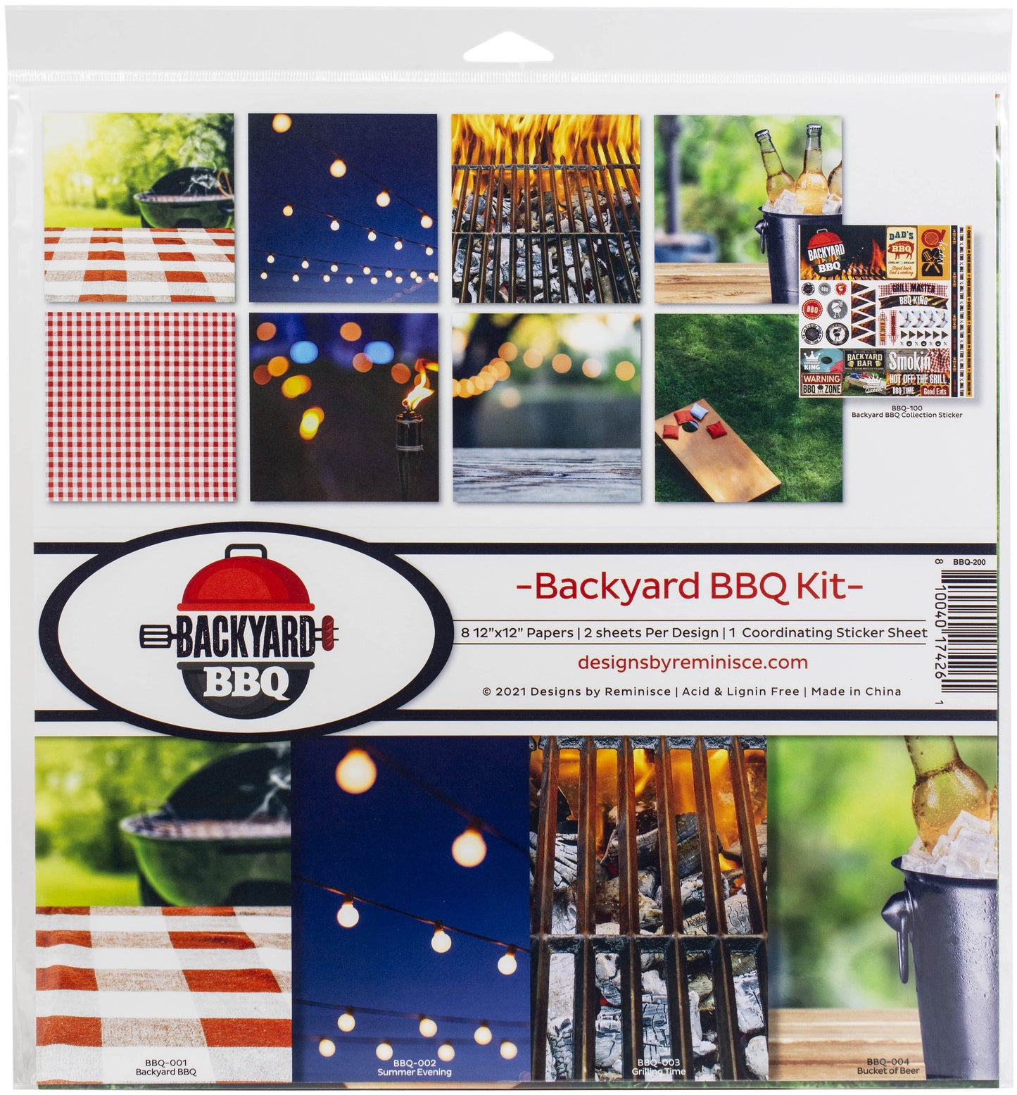 Reminisce Collection Kit 12"X12"-Backyard BBQ