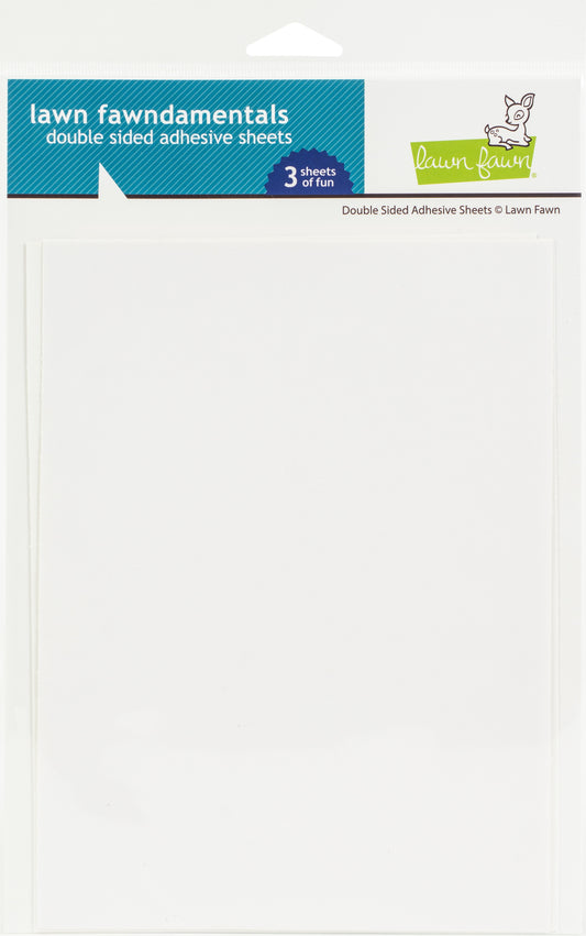 Lawn Fawndamentals Double-Sided Adhesive Sheets 3/Pkg-6"X8"