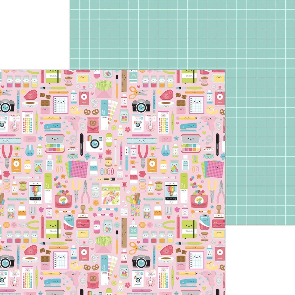 Cute & Crafty Double-Sided Cardstock 12"X12"- Select Style