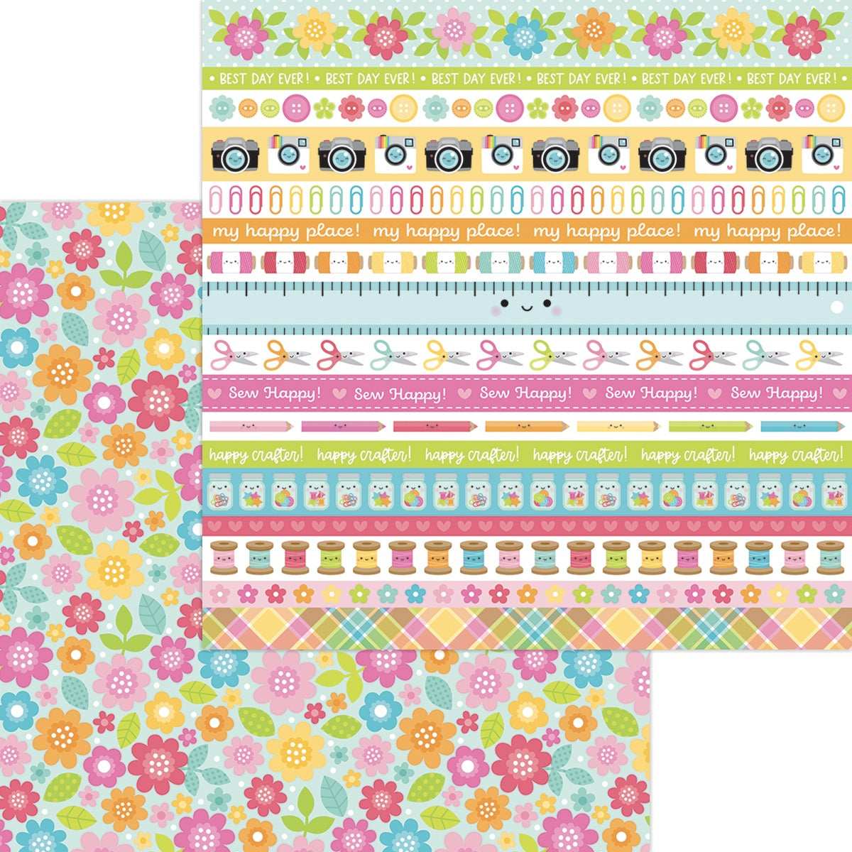 Cute & Crafty Double-Sided Cardstock 12"X12"- Select Style