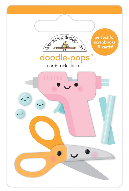 Doodlebug Doodle-Pops 3D Stickers-Cute & Crafty