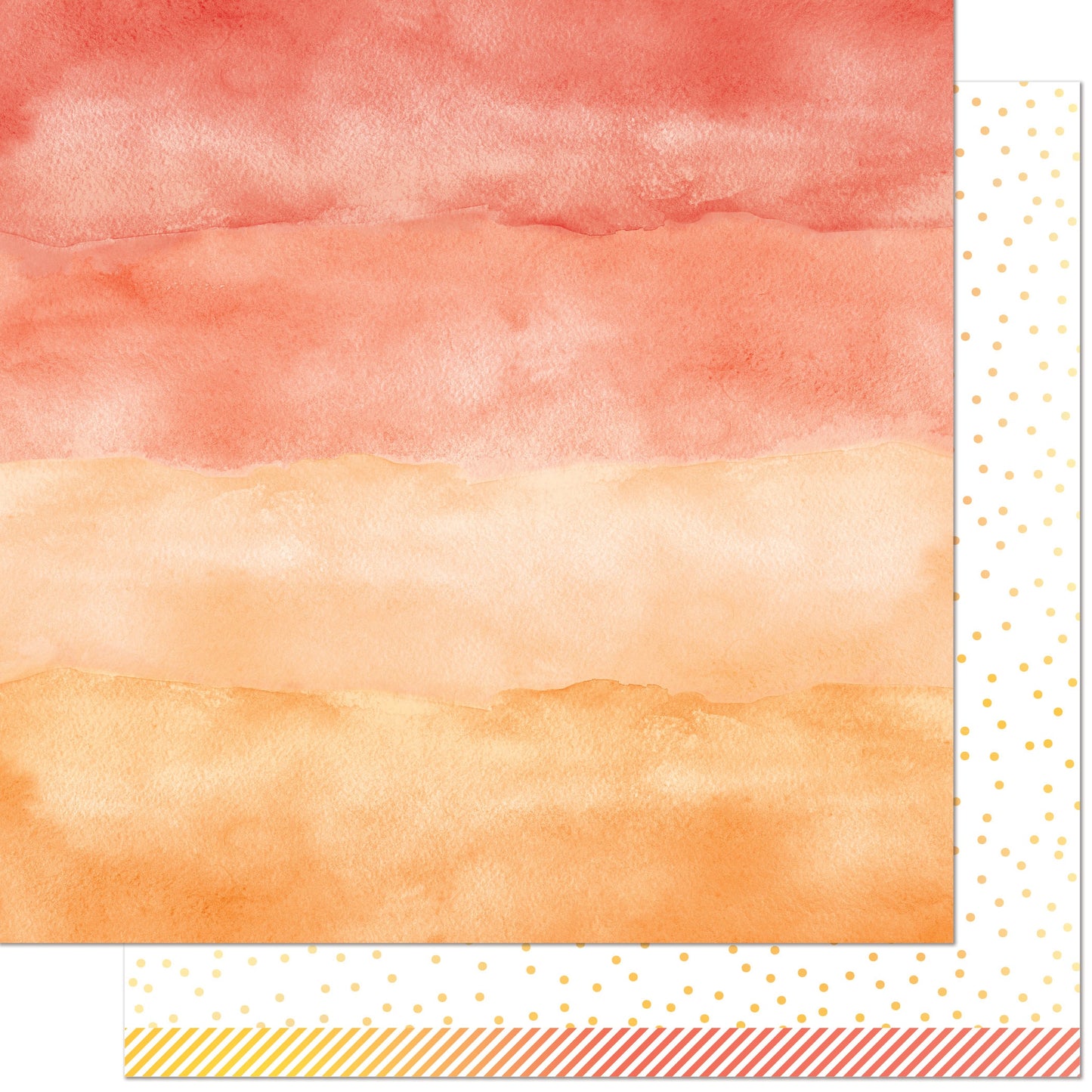 Watercolor Wishes Rainbow Double-Sided Cardstock 12"X12"-Select Color