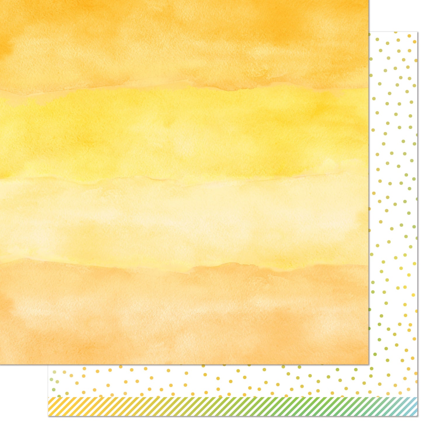 Watercolor Wishes Rainbow Double-Sided Cardstock 12"X12"-Select Color