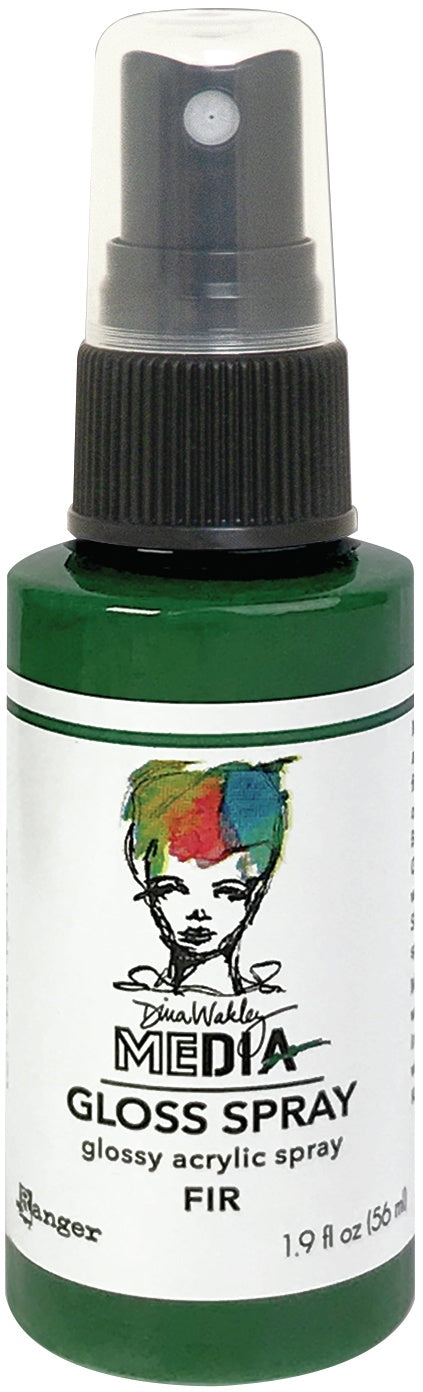 Dina Wakley Media Gloss Sprays 2oz-White