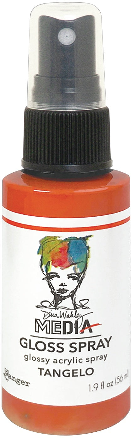 Dina Wakley Media Gloss Sprays 2oz-White