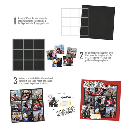 Simple Stories Simple Pages Page Template-(1) 9-3"X3"