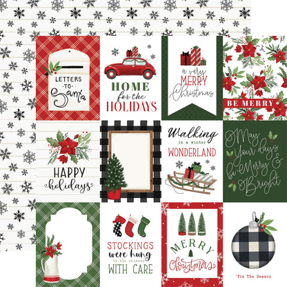 Home For Christmas Double-Sided Cardstock 12"X12"- Select Style