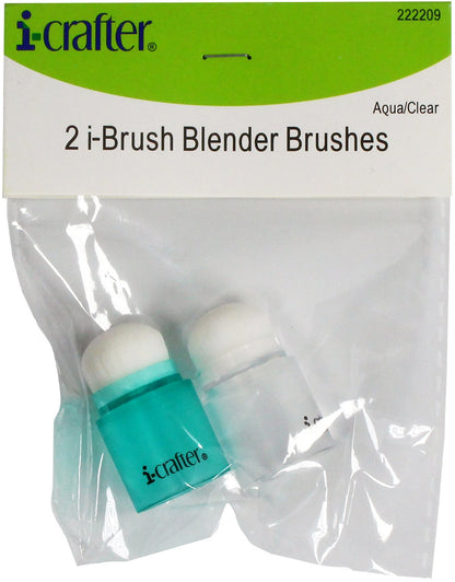 i-crafter i-Brush Blender Brushes 2/Pkg-Black/Clear