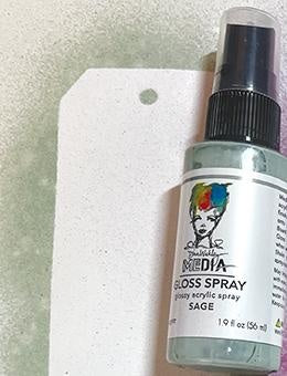 Dina Wakley Media Gloss Sprays 2oz-White