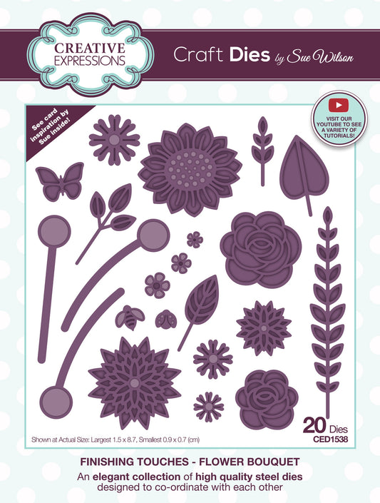 Creative Expressions Craft Dies By Sue Wilson-Finishing Touches- Flower Bouquet