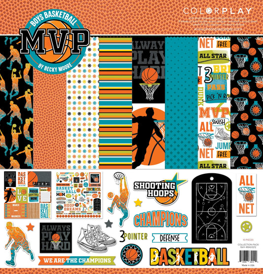 ColorPlay Collection Pack 12"X12"-MVP Basketball Girls