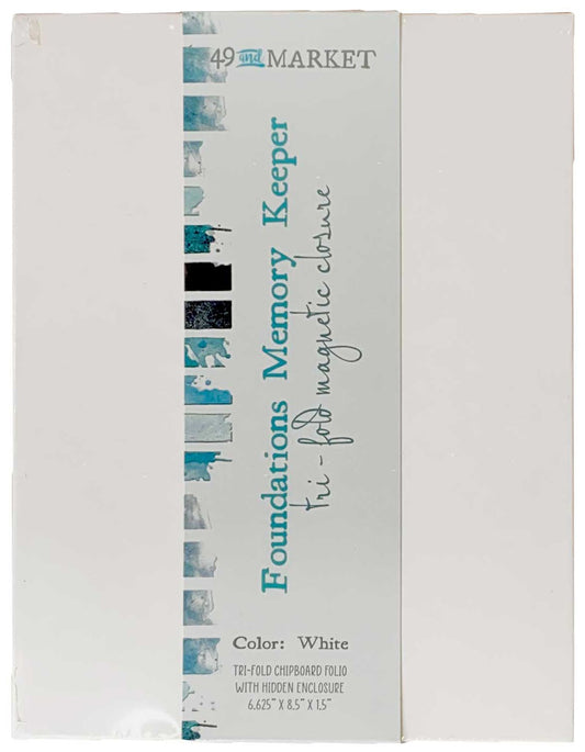 49 And Market Foundations Memory Keeper-White Tri-Fold