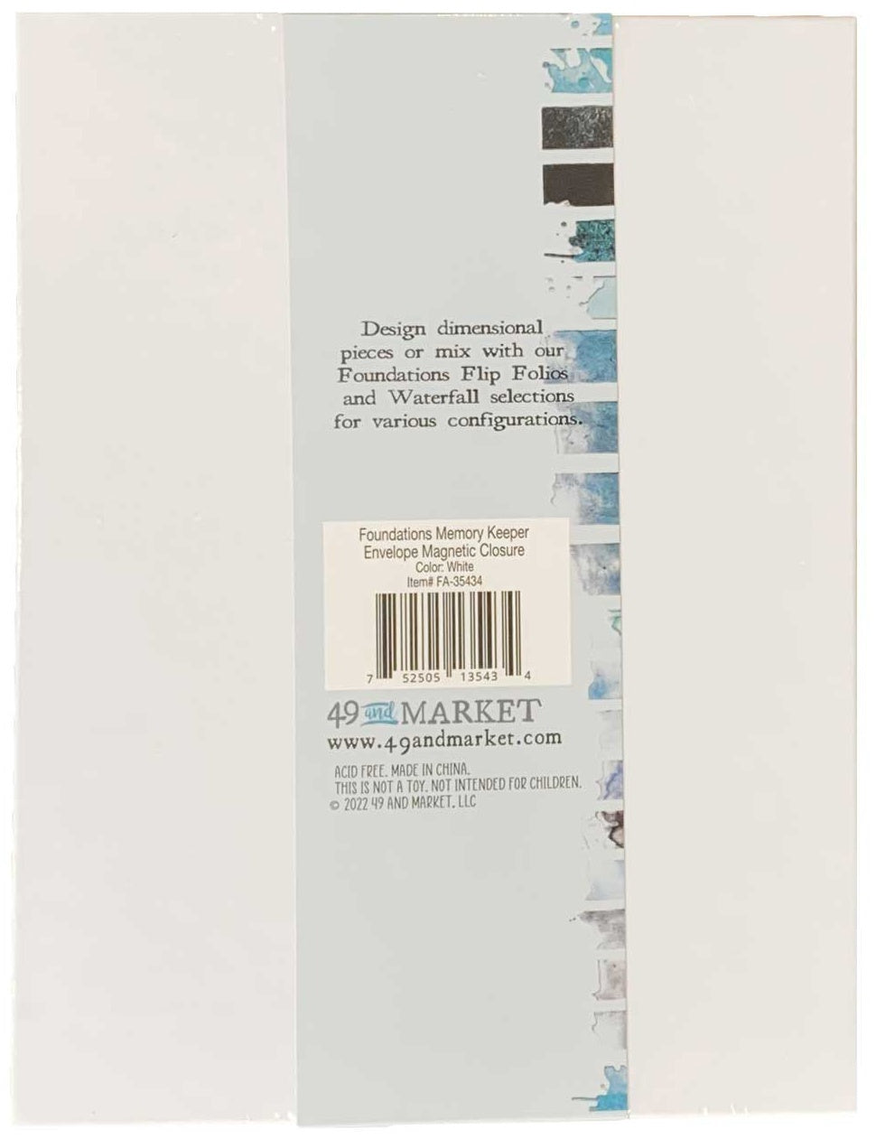 49 And Market Foundations Memory Keeper-White Envelope