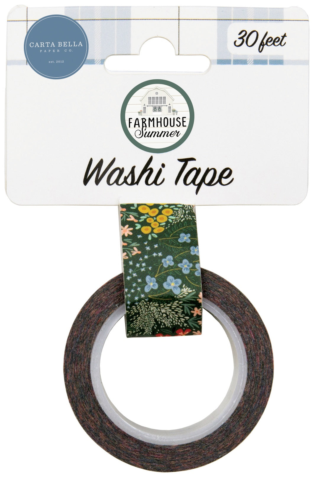 Carta Bella Farmhouse Summer Washi Tape 30'-Farmhouse Summer Floral