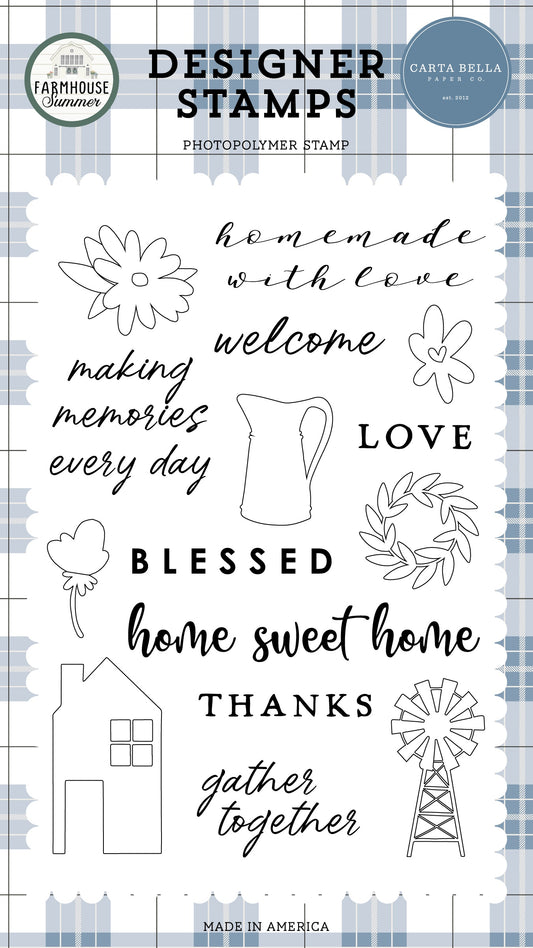 Carta Bella Stamps-Homemade With Love