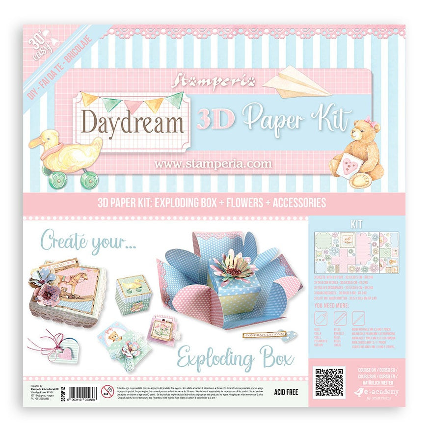 Stamperia 3D Paper Kit-Day Dream Exploding Box