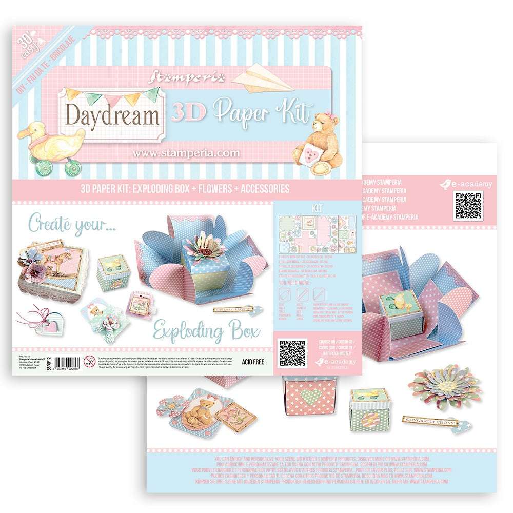 Stamperia 3D Paper Kit-Day Dream Exploding Box