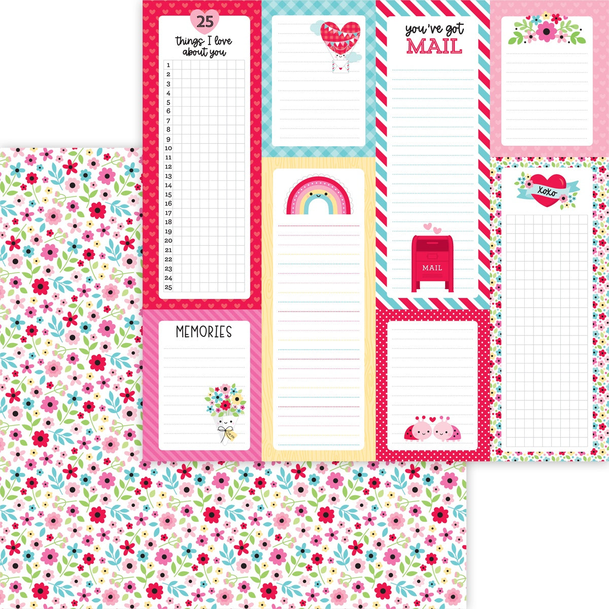 Lots Of Love Double-Sided Cardstock 12"X12"-Sprinkled With Love