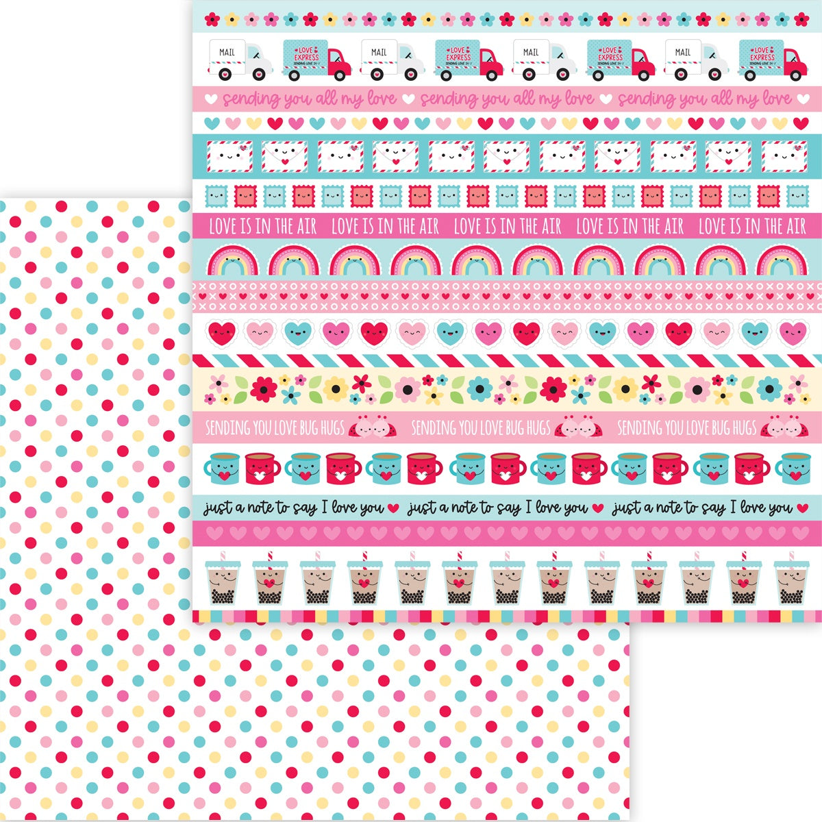 Lots Of Love Double-Sided Cardstock 12"X12"-Sprinkled With Love