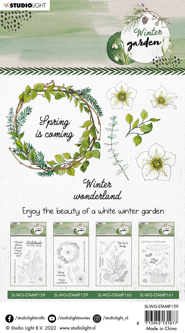 Studio Light Winter Garden Clear Stamp-Nr. 159, Building A Wreath