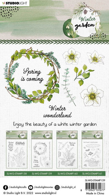 Studio Light Winter Garden Clear Stamp-Nr. 159, Building A Wreath