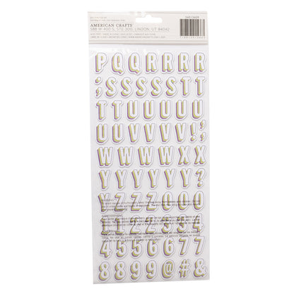 Vicki Boutin Sweet Rush Thickers Stickers 148/Pkg-Sweet Rush Alpha/Chipboard