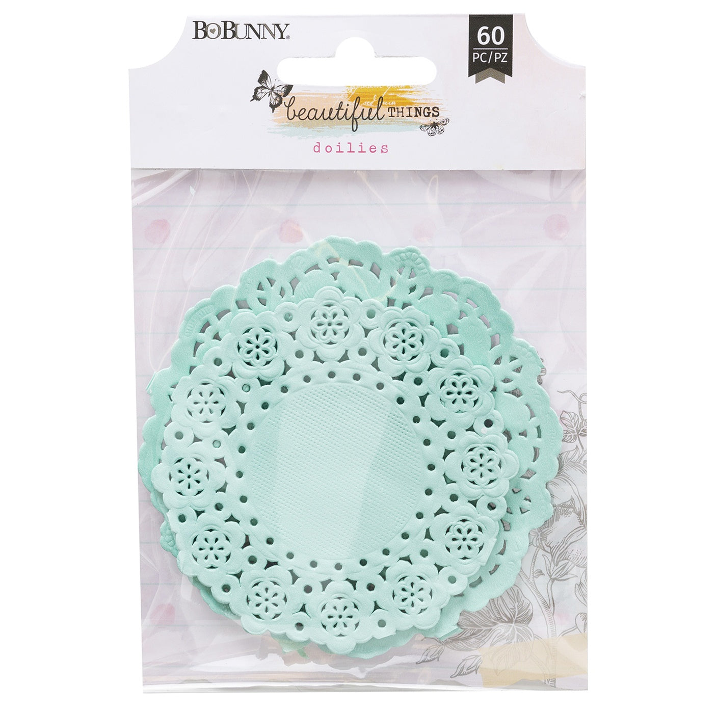 Beautiful Things Teal Doilies 60/Pkg-