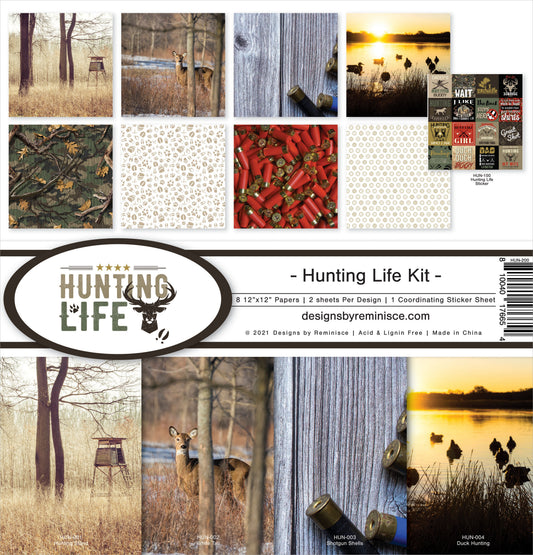 Reminisce Collection Kit 12"X12"-Hunting Life