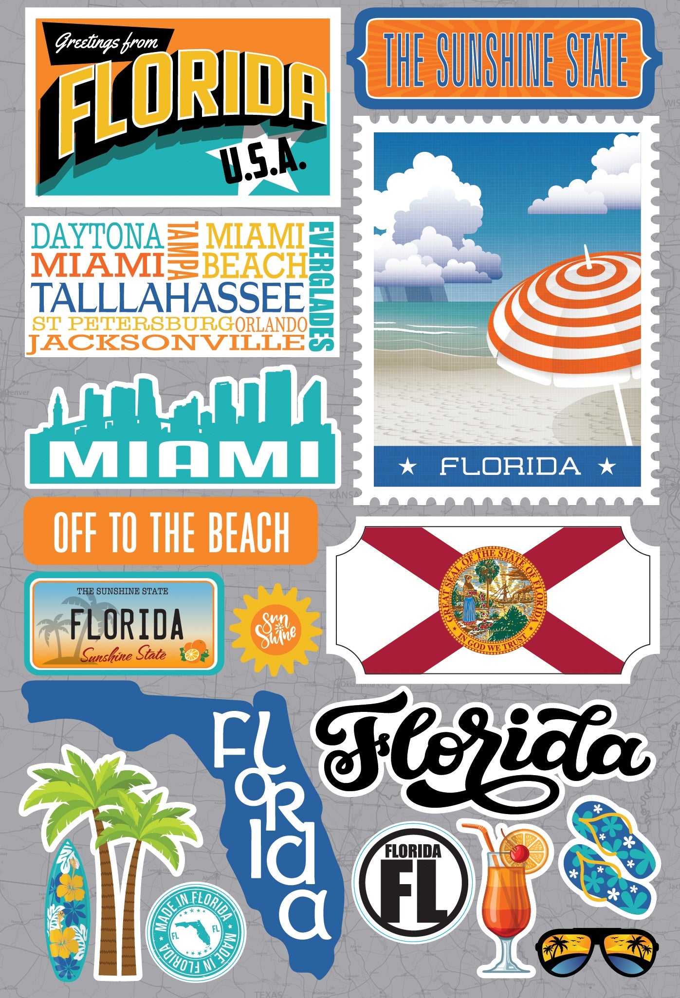 Reminisce Jet Setters 3.0 Dimensional Stickers-Select Style