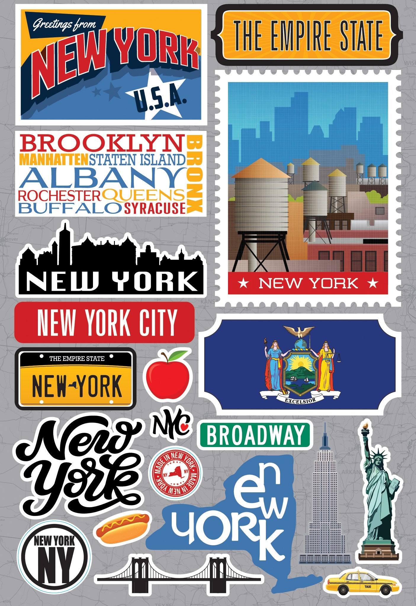 Reminisce Jet Setters 3.0 Dimensional Stickers-Select Style