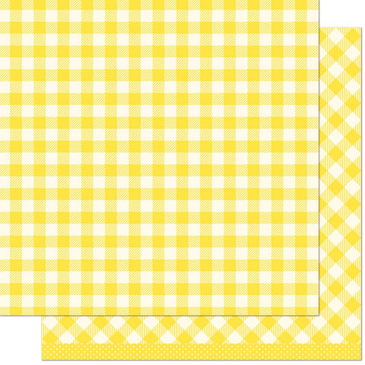 Gotta Have Gingham Rainbow Double-Sided Cardstock 12"X12"-Select Style