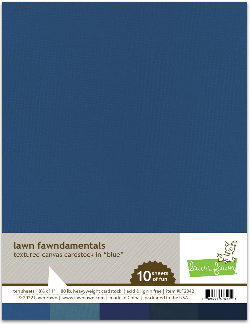 Lawn Fawndamentals Textured Canvas Cardstock Pack 8.5"X11"-Select Style