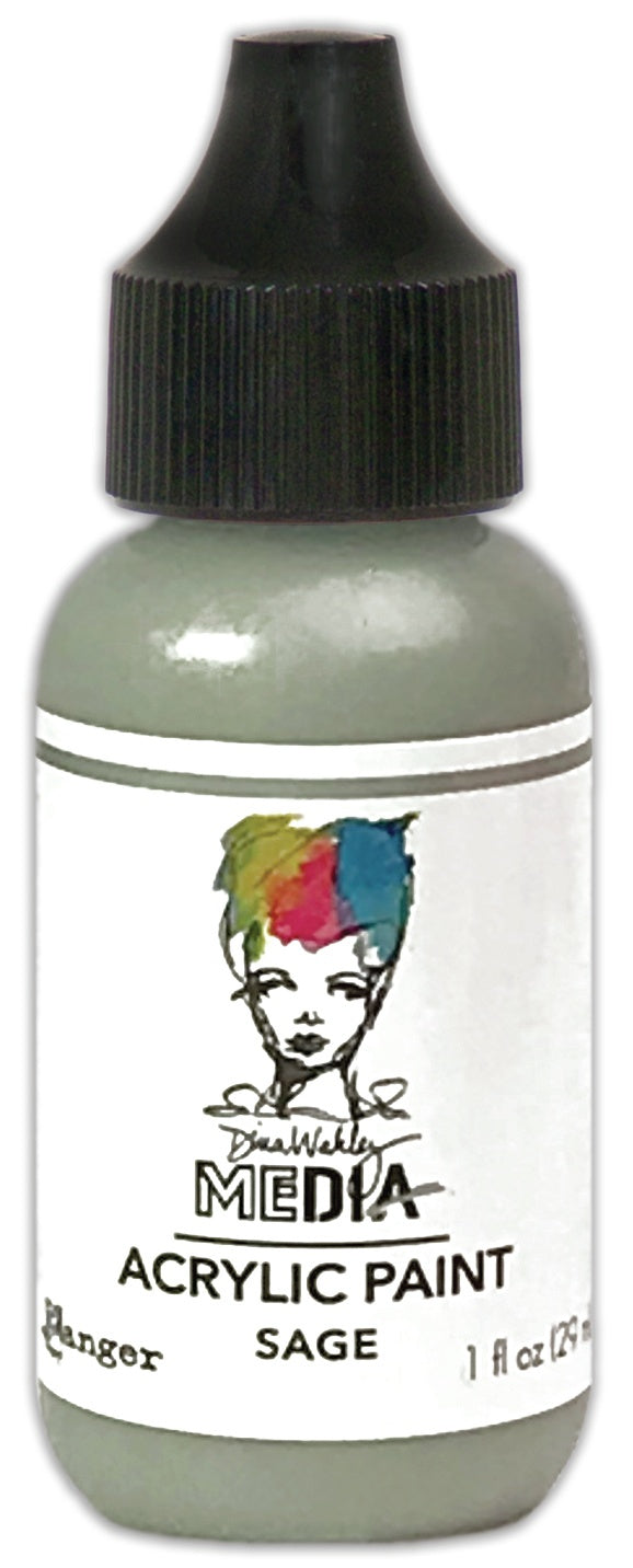 Dina Wakley Media Acrylic Paint 1oz-White