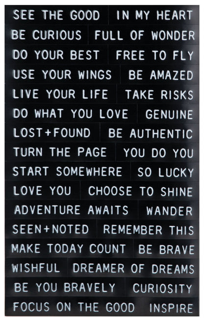 Idea-Ology Sentiments Label Stickers 64/Pkg-Thoughts