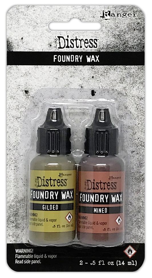 Tim Holtz Distress Foundry Wax Kit-Gilded/Mined