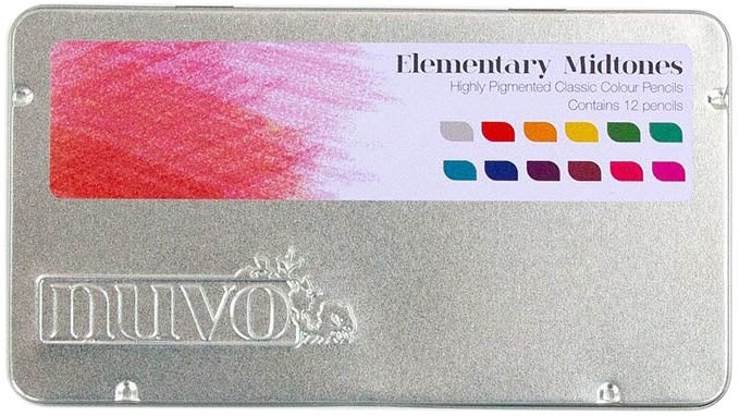 Nuvo Classic Color Pencils 12/Pkg-Elementary Midtones