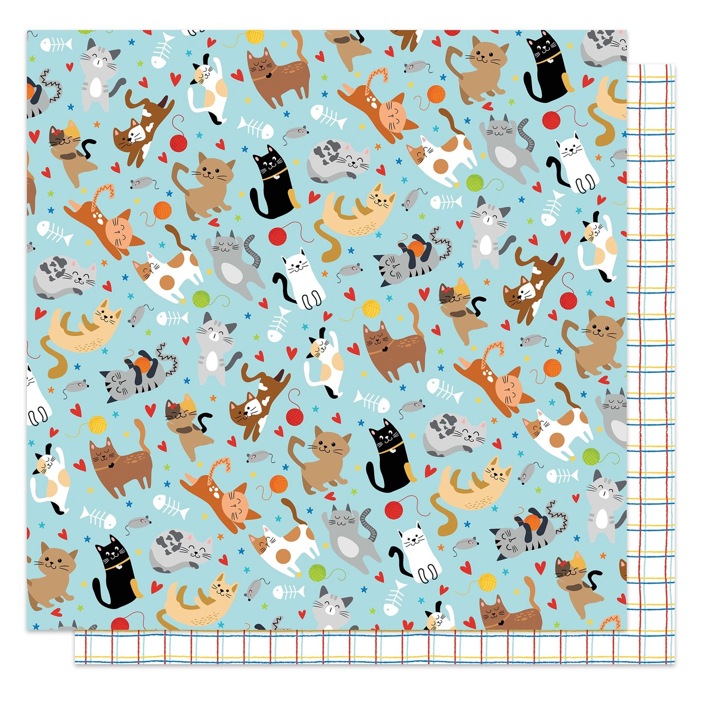 Meow Double-Sided Cardstock 12"X12"-Select Style (Cat)