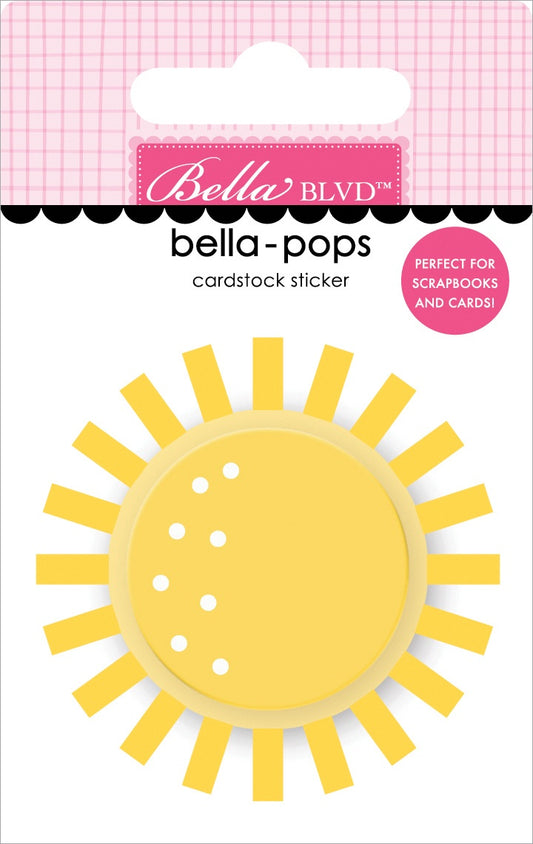 Time To Travel Bella-Pops 3D Stickers-Sunny