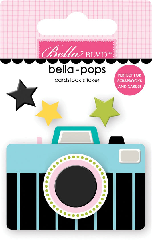 Time To Travel Bella-Pops 3D Stickers-Camera