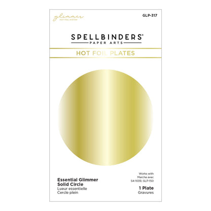 Spellbinders Glimmer Hot Foil Plate-Essential Solid Circle