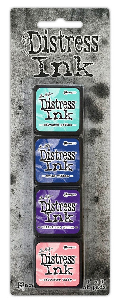 Tim Holtz Distress Mini Ink Pads 4/Pkg-Kit 18