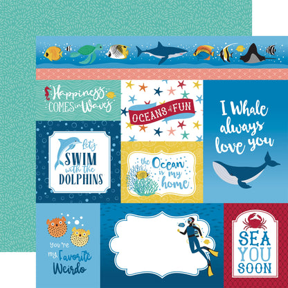 Sea Life Double-Sided Cardstock 12"X12"-Coral Reef