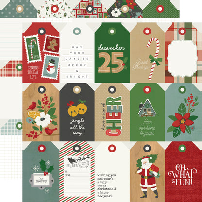 Hearth & Holiday Double-Sided Cardstock 12"X12"-4"X6" Elements